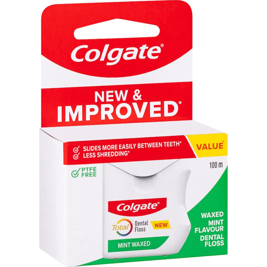 Colgate Dental Floss Mint Waxed 100m