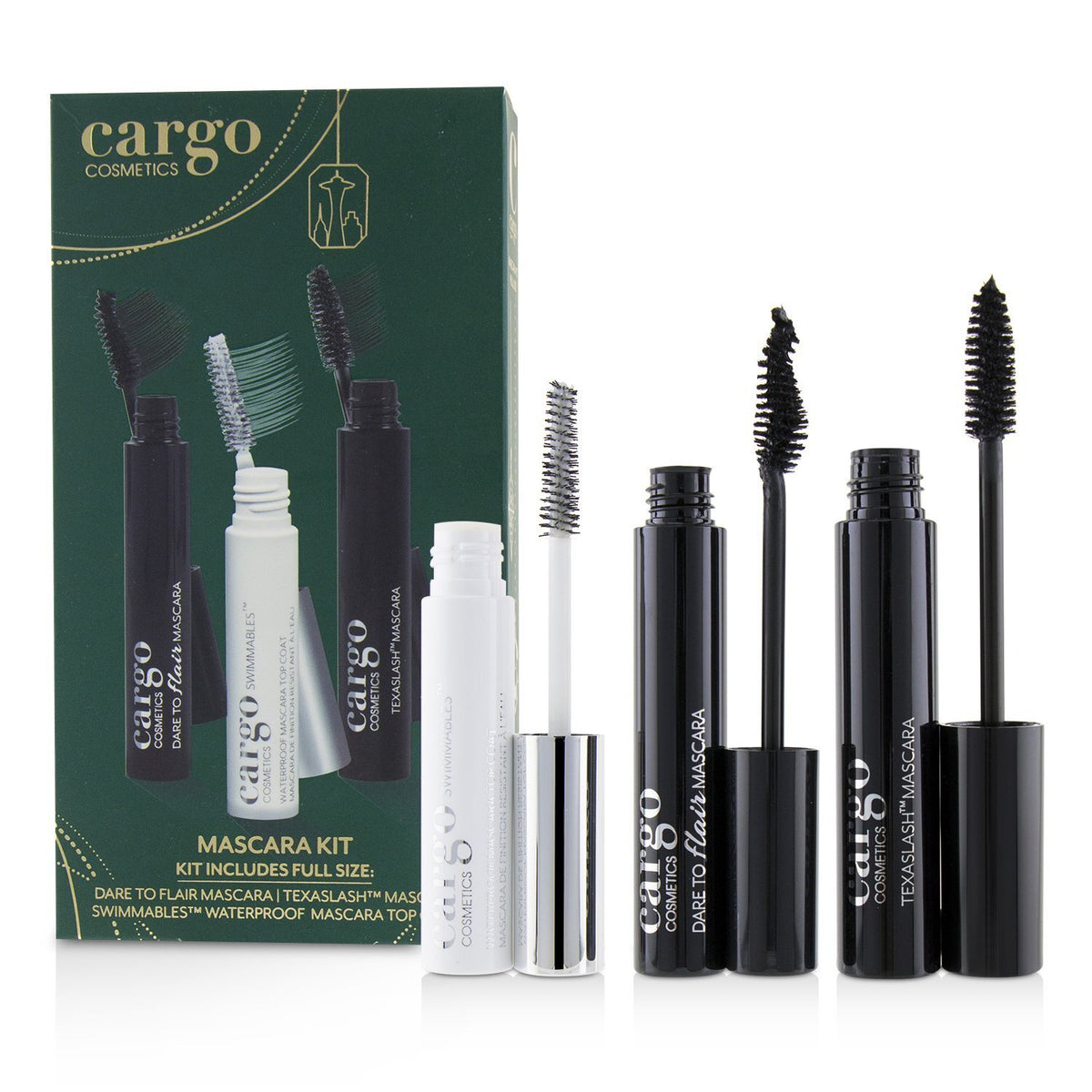 Cargo - Mascara Kit: 1x Dare To Flair Mascara, 1x Texalash Mascara, 1x Swimmable