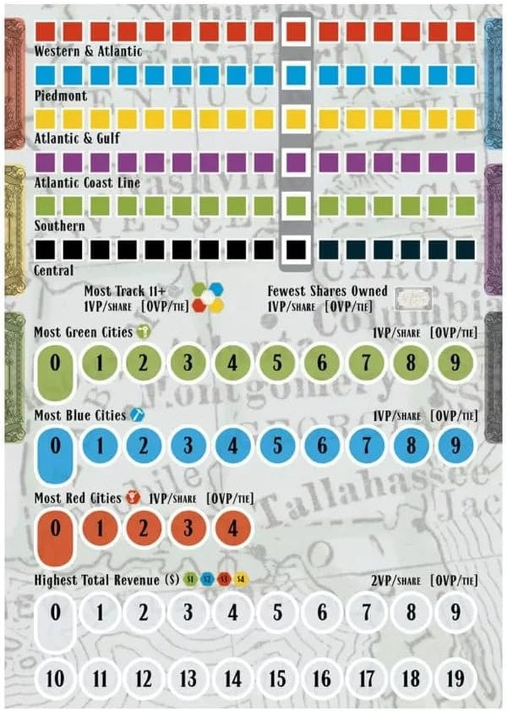 Southern Rails - Board Game