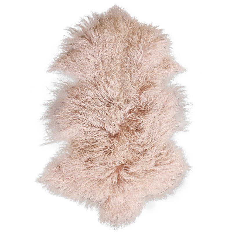 Meru Tibetan Lamb Skin - Blush Pink