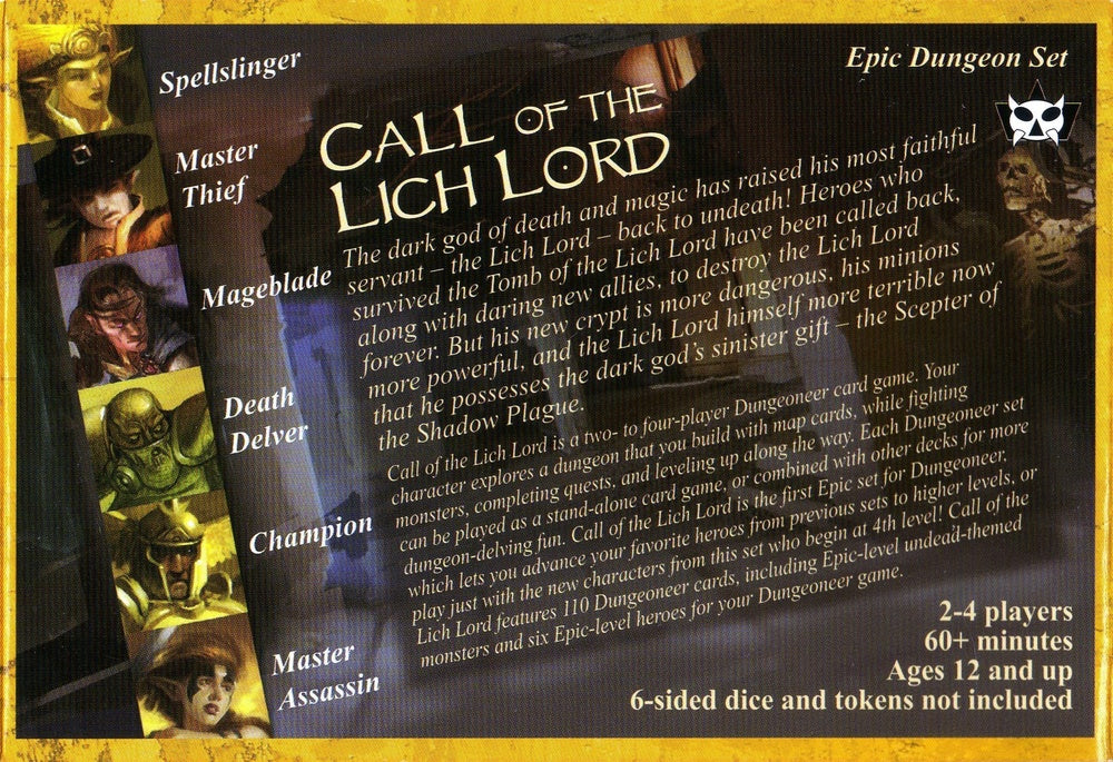 Dungeoneer - Call of the Lich Lord