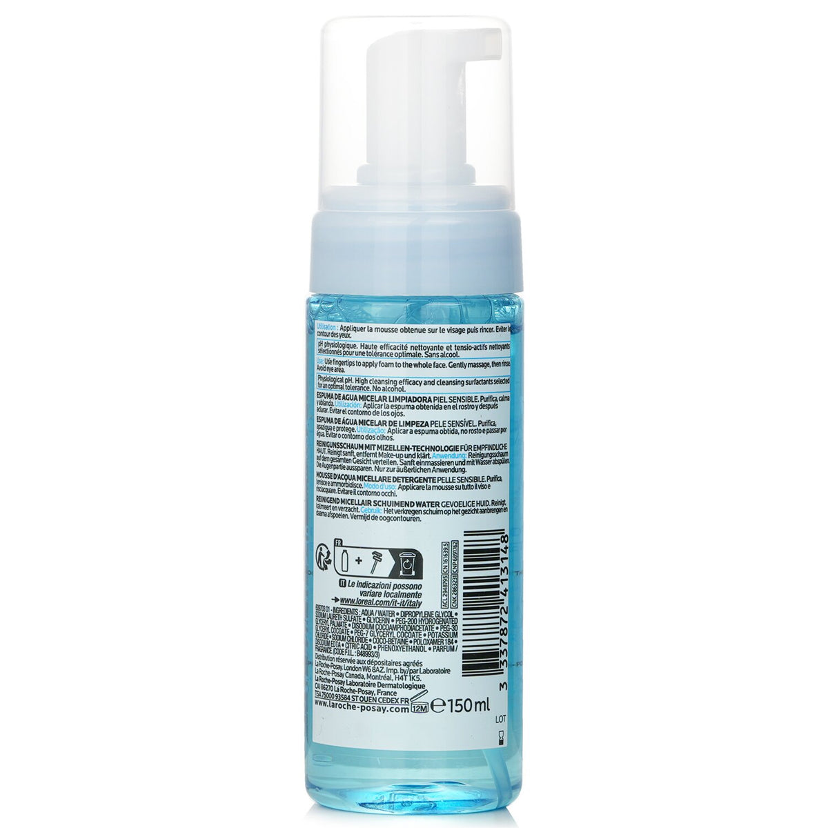 La Roche Posay - Cleansing Micellar Foaming Water - For Sensitive Skin  - 150ml/