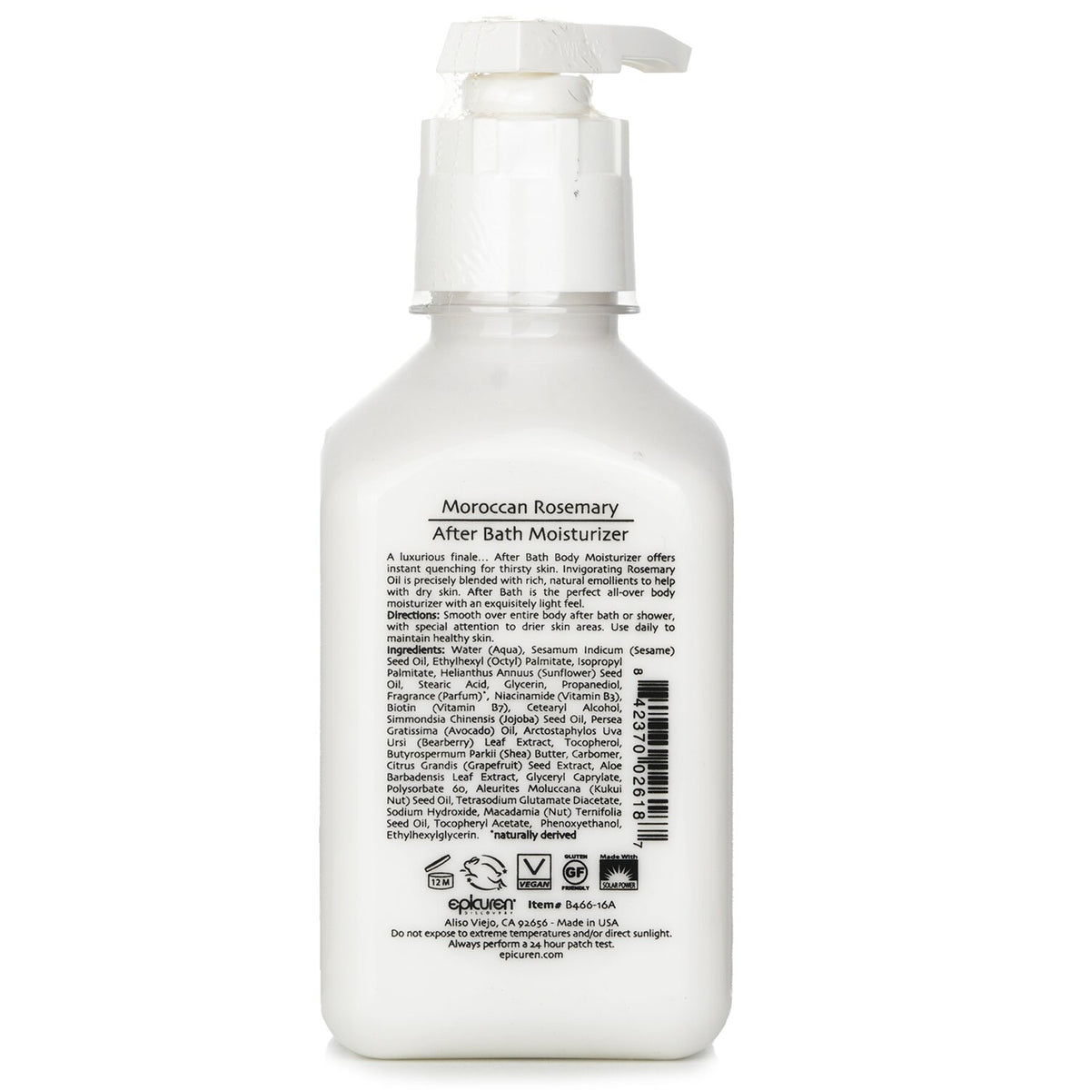 Epicuren - After Bath Moisturizer - Moroccan Rosemary  - 500ml/16oz