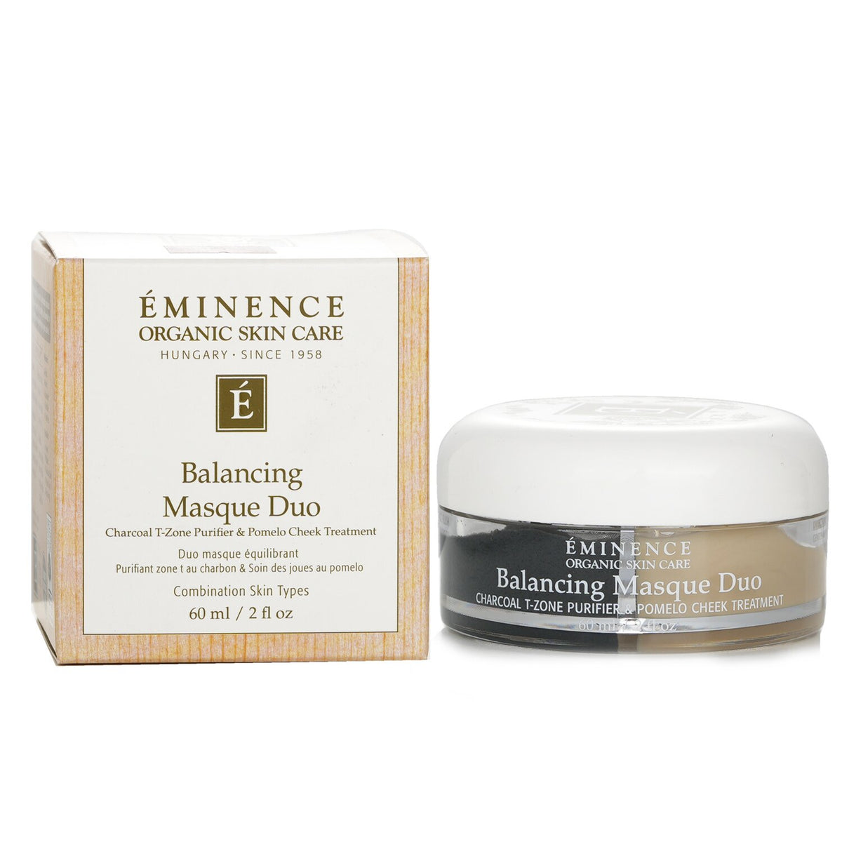 Eminence - Balancing Masque Duo: Charcoal T-Zone Purifier & Pomelo Cheek Treatme