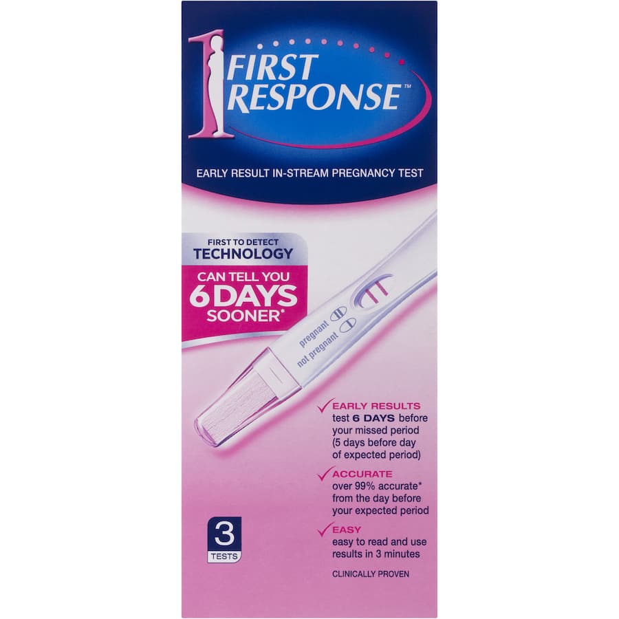 First Response Pregnancy Test Kit Instream 3pack