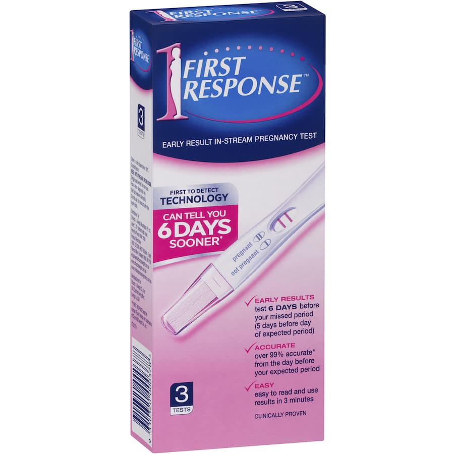 First Response Pregnancy Test Kit Instream 3pack