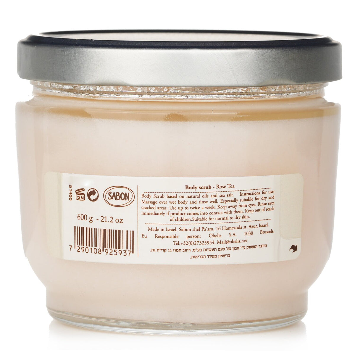 Sabon - Body Scrub - Rose Tea  - 600g/21.2oz
