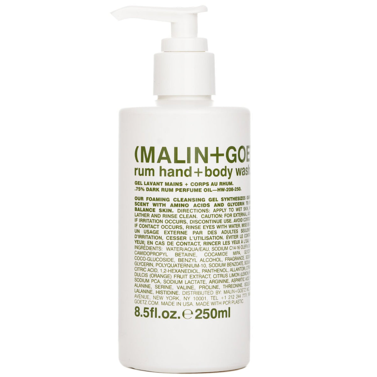 MALIN+GOETZ Rum Hand+Body Wash  250ml/8.5oz