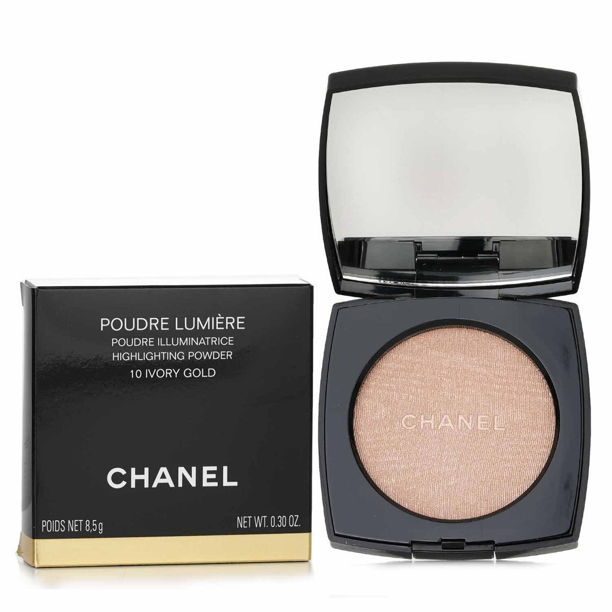 Chanel - Poudre Lumiere Highlighting Powder - # 10 Ivory Gold  - 8.5g/0.3oz