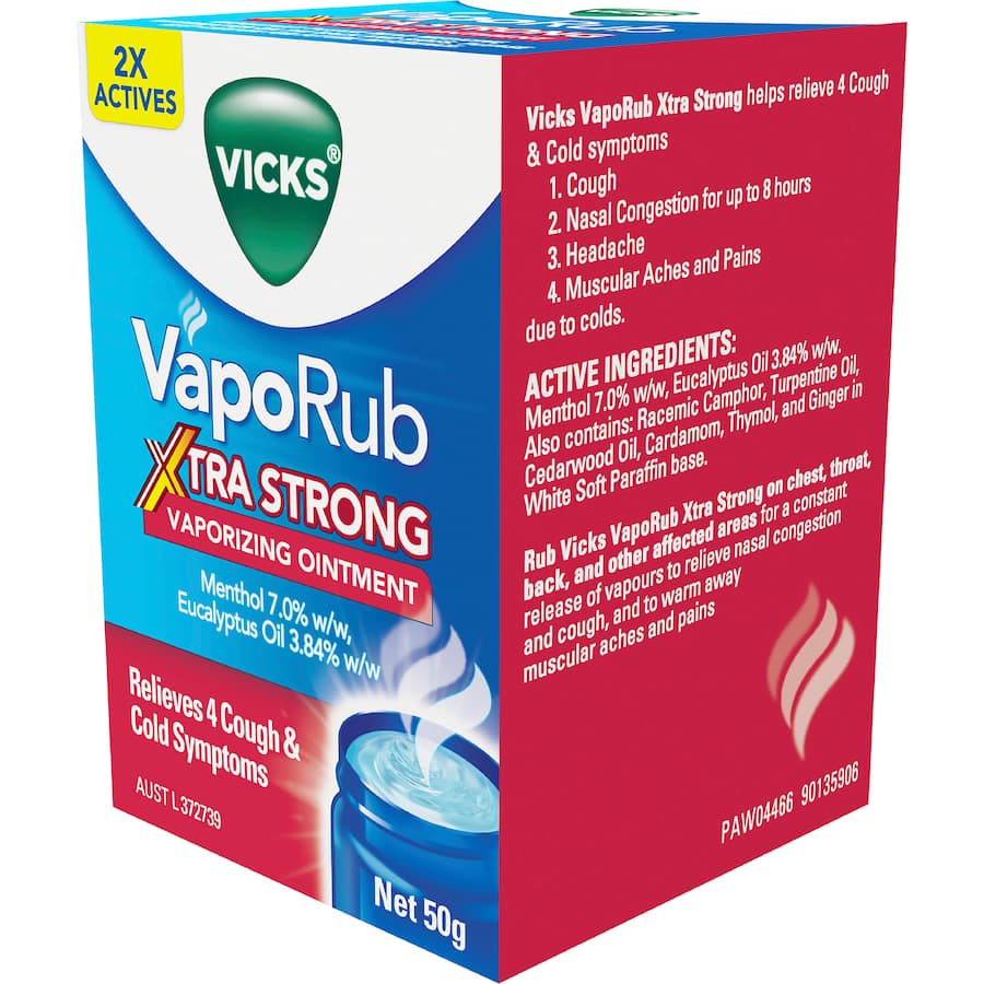 Vicks Vaporub Ointment Extra Strong 50g