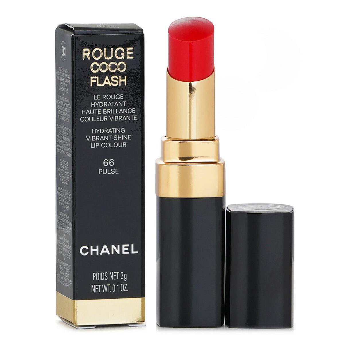 Chanel - Rouge Coco Flash Hydrating Vibrant Shine Lip Colour - # 66 Pulse  - 3g/