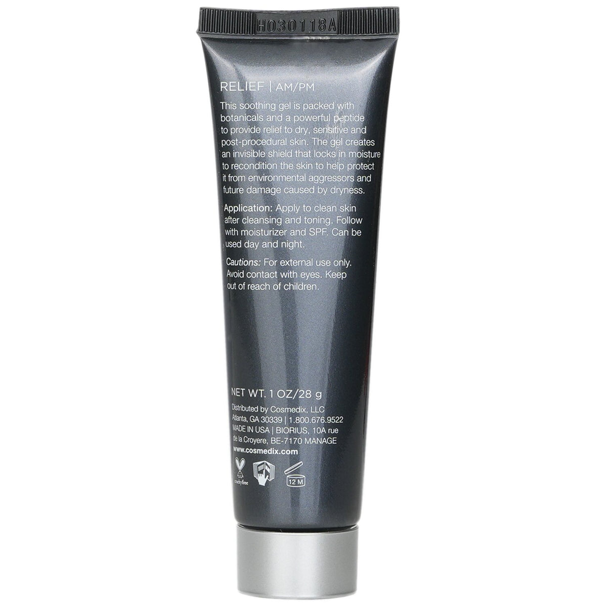 CosMedix - Elite Relief Soothing Peptide Gel  - 28g/1oz