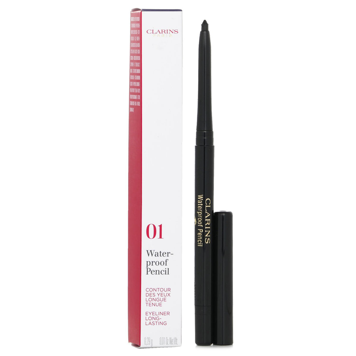 Clarins - Waterproof Pencil - # 01 Black Tulip  - 0.29g/0.01oz