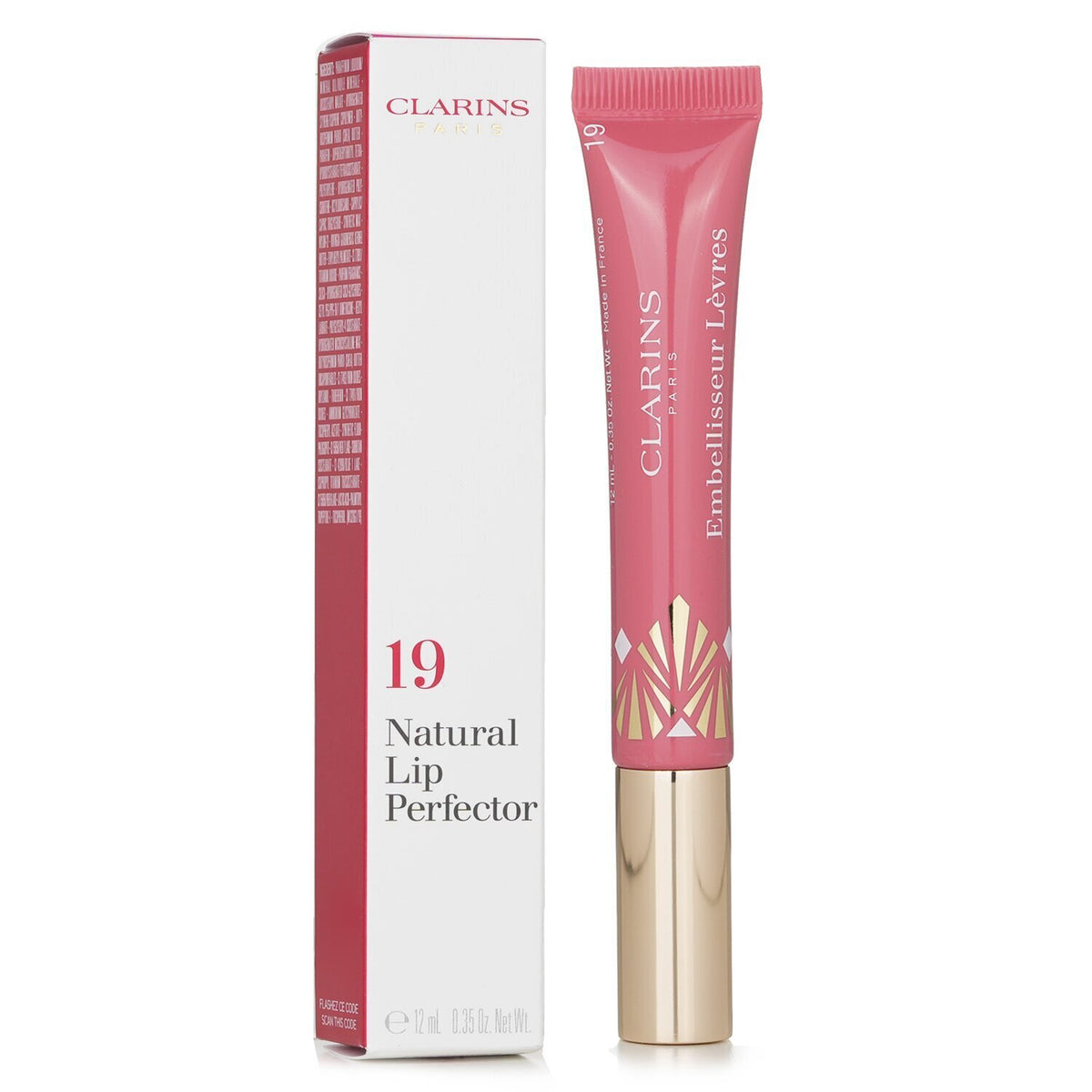 Clarins - Natural Lip Perfector - # 19 Intense Smoky Rose  - 12ml/0.35oz