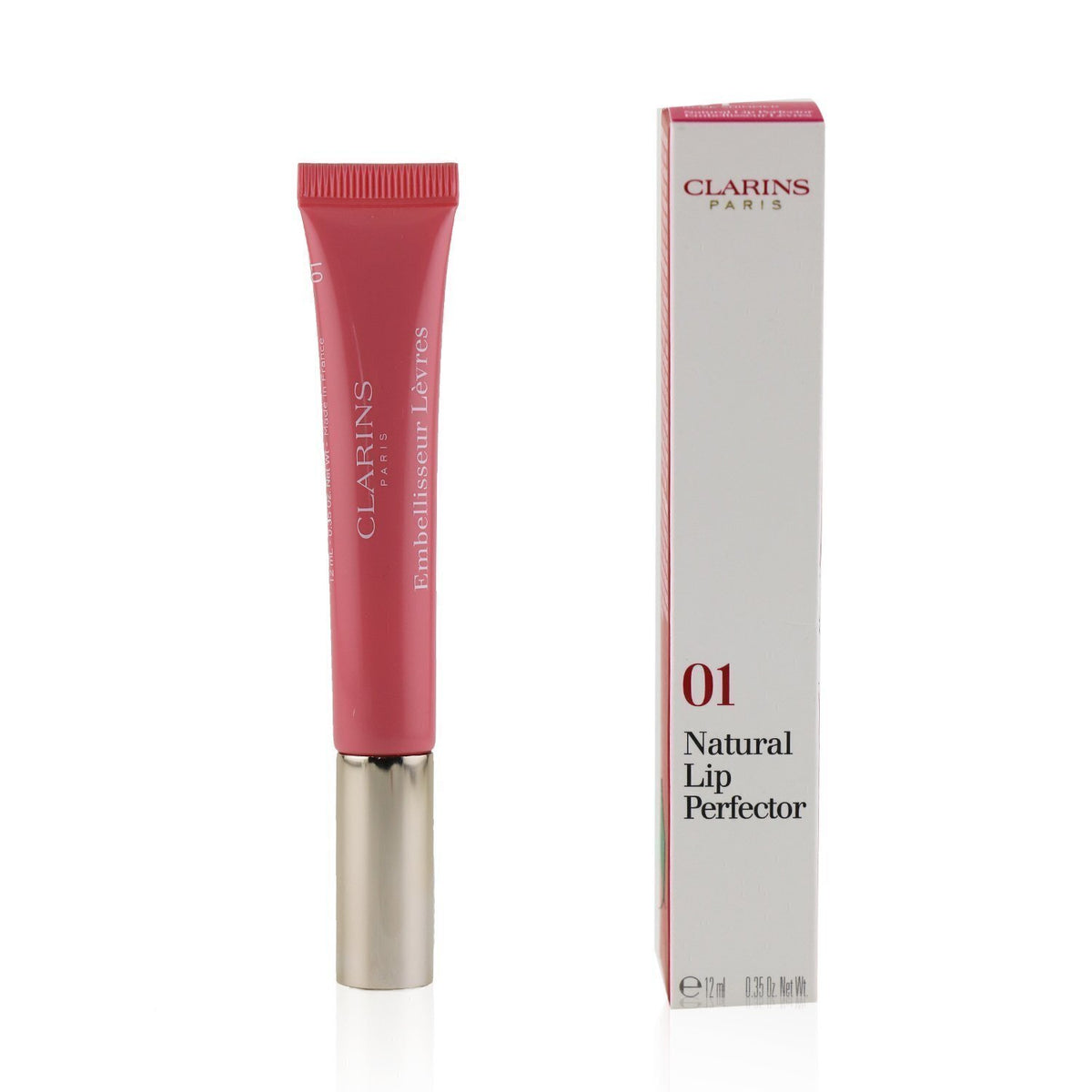 Clarins - Natural Lip Perfector - # 01 Rose Shimmer  - 12ml/0.35oz