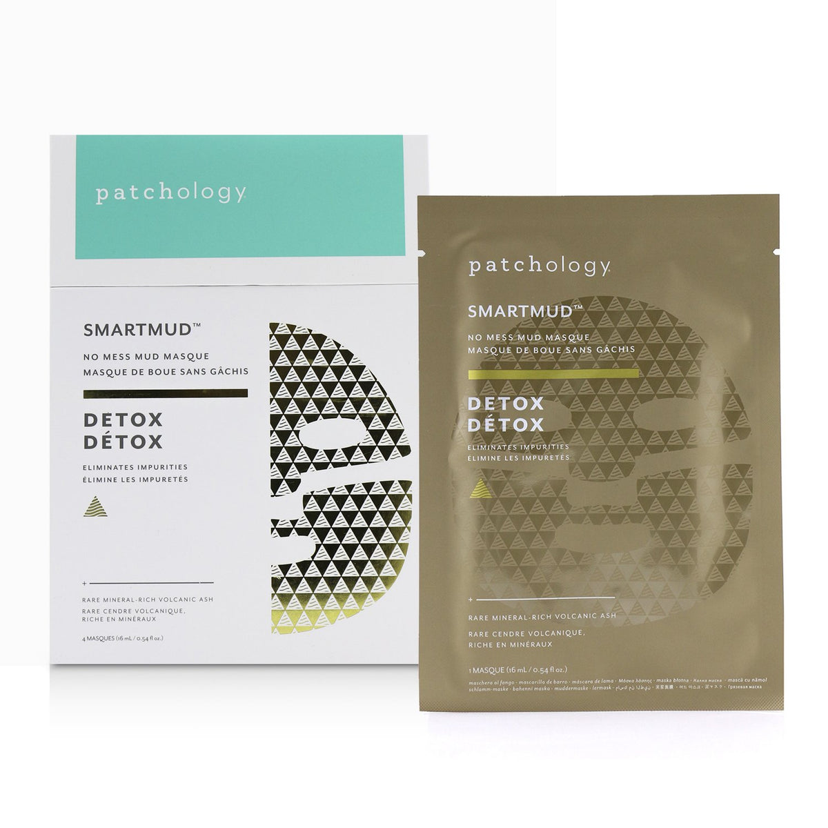 Patchology - SmartMud Detox No Mess Mud Mask  - 4x16ml/0.54oz