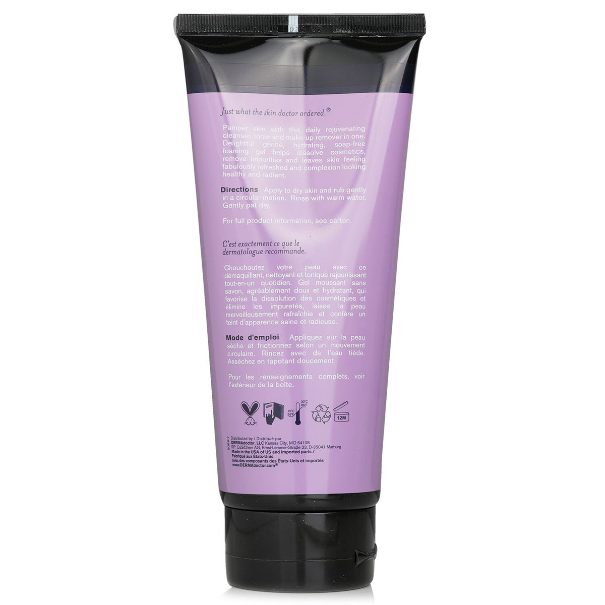 DERMAdoctor - Kakadu C Brightening Daily Cleanser, Toner & Makeup Remover (Tube)