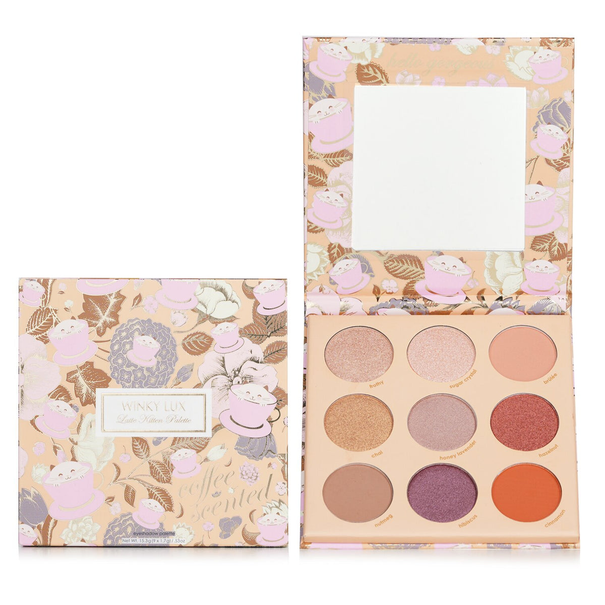 Winky Lux - Latte Kitten Eyeshadow Palette (9x Eyeshadow)  - 9x1.7g/0.53oz