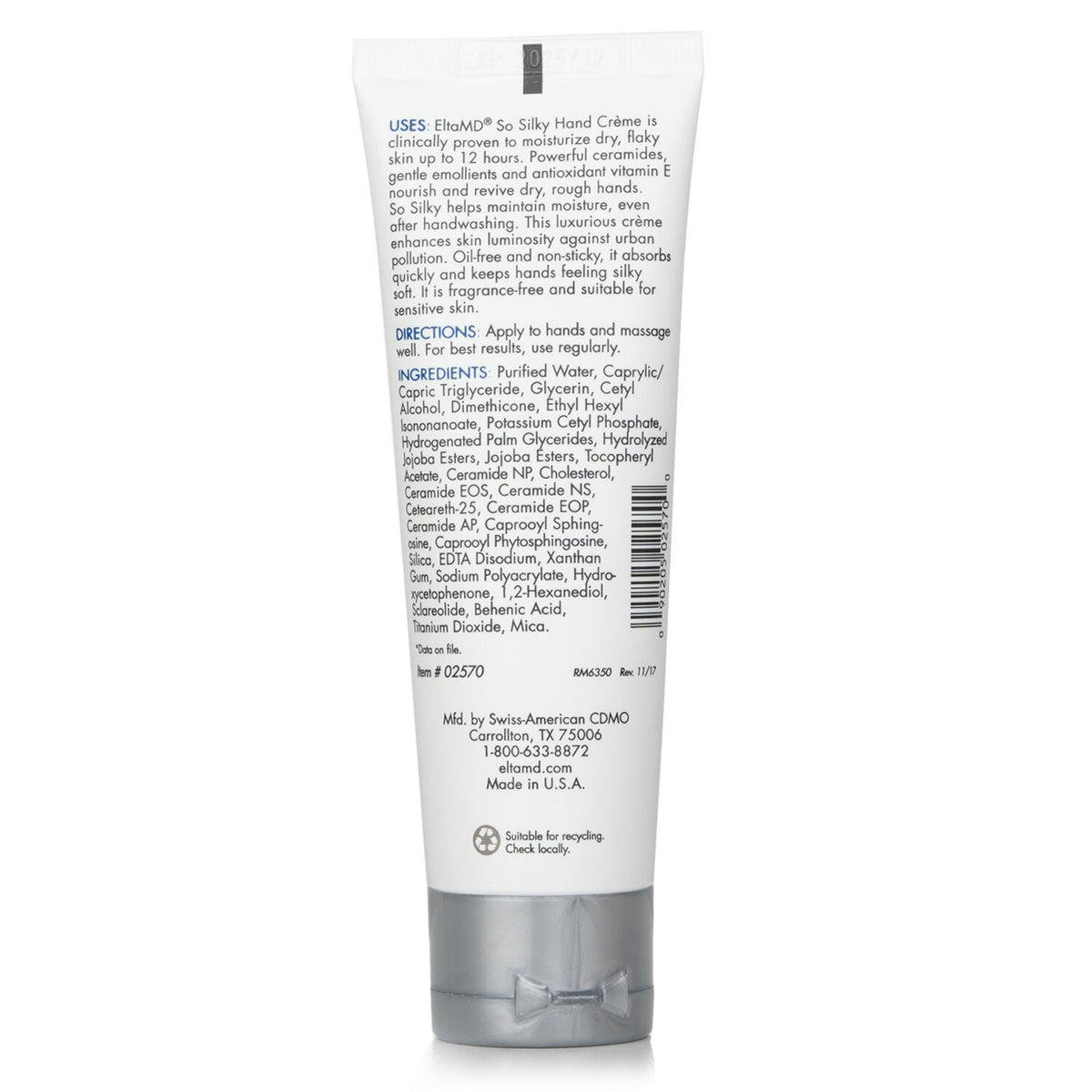 EltaMD - So Silky Hand Creme  - 85g/3oz