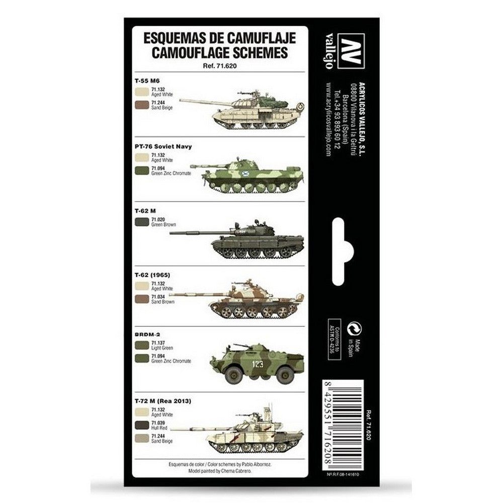 Vallejo - Model Air - Cold War & Modern Russian Desert Patterns 8 Colour Set
