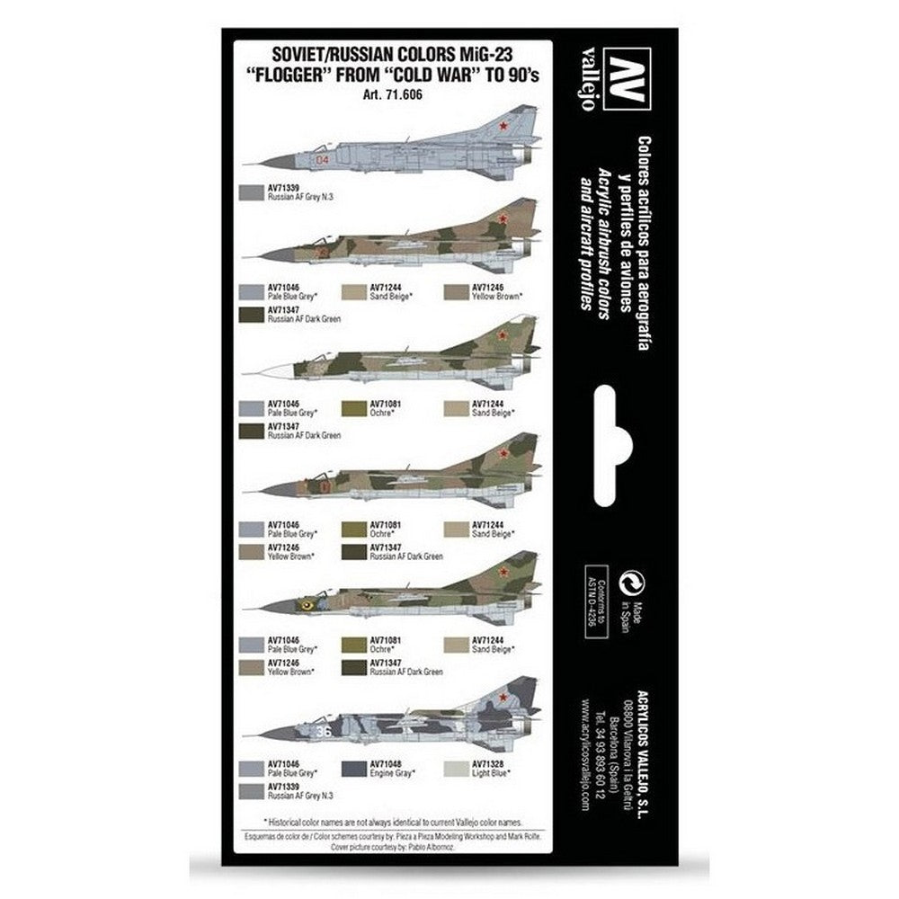 Vallejo - Model Air - Soviet / Russian Colors Mig-23 "Flogger" From 70'S To