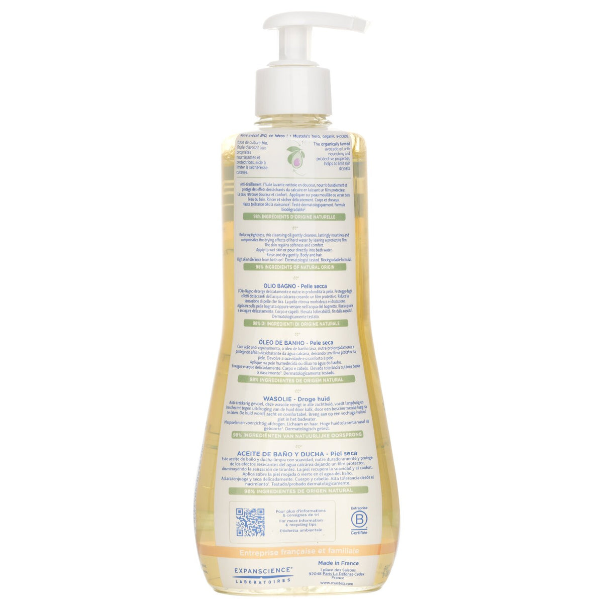 Mustela Cleansing Oil  500ml/16.9oz