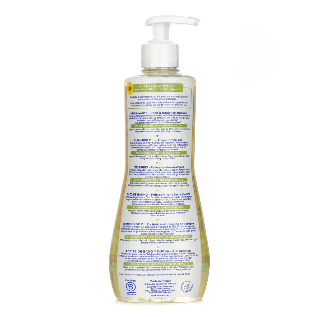 Mustela - Stelatopia Cleansing Oil  - 500ml/16.9oz