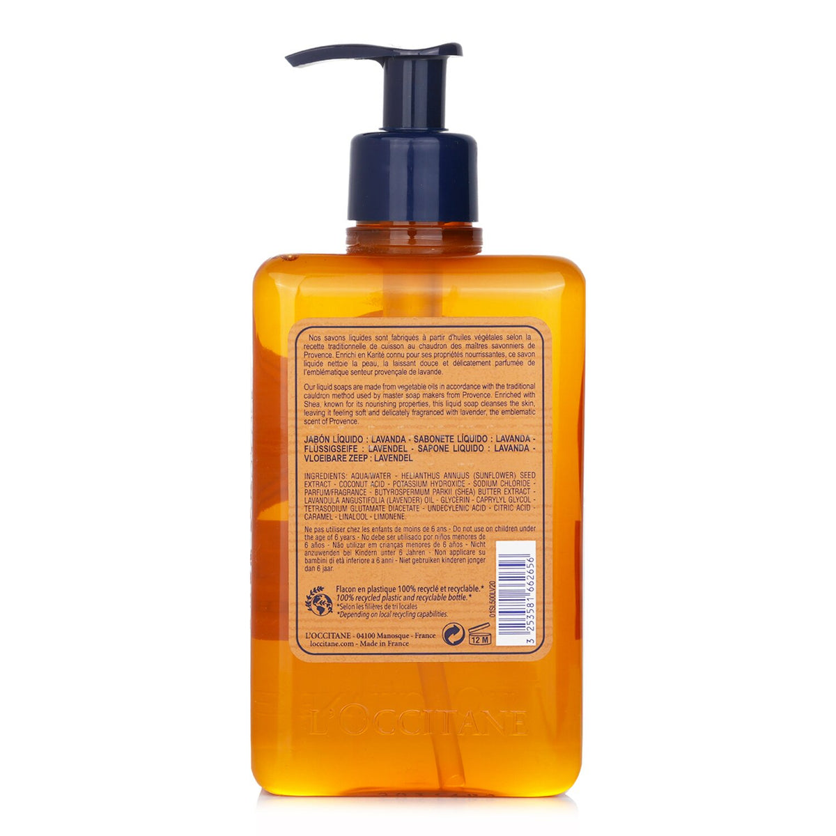L'Occitane - Lavender Liquid Soap For Hands & Body  - 500ml/16.9oz