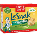 Uncle Tobys Le Snak Dip & Crackers Cheddar Cheese - 132g