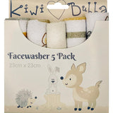 Kiwi Bubba Face Washers  5pack