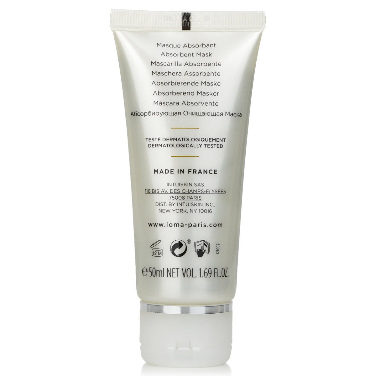 IOMA - Purete - Absorbent Mask  - 50ml/1.69oz