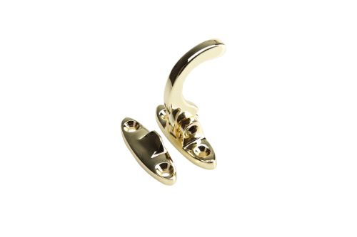 Spur Fastener Spring Catch ? Solid Brass - Polished Brass