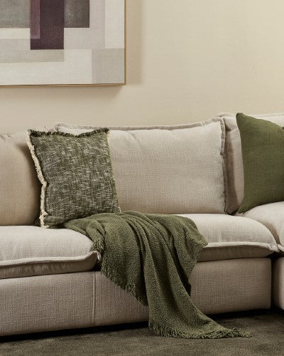 Cushion - Arezzo Olive (50 x 50cm) - OLLO