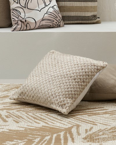 Cushion - Pearce Taupe/Ivory (50 x 50cm)  - OLLO