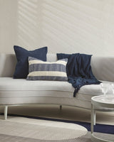 Cushion - Micah Navy (35 x 55cm) - OLLO