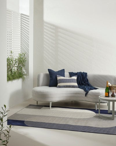 Cushion - Micah Navy (35 x 55cm) - OLLO