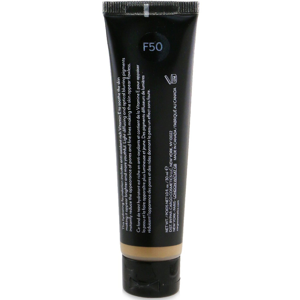 Cargo - HD + Picture Perfect Liquid Foundation - # F50  - 30ml/1oz