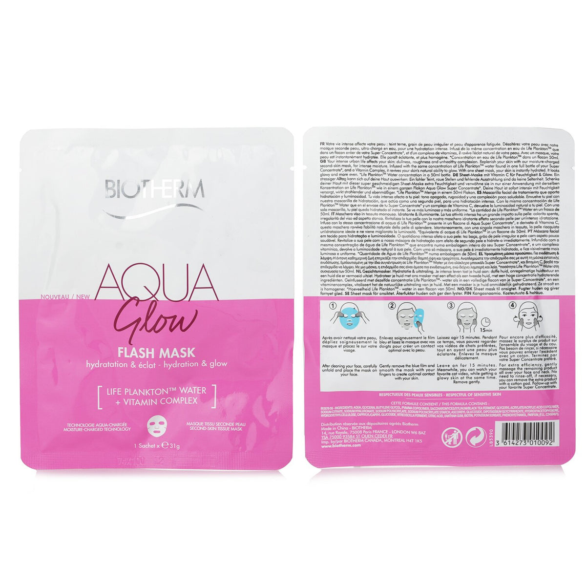 Biotherm - Aqua Glow Flash Mask  - 1sachet