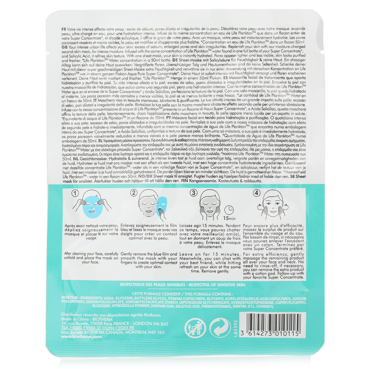 Biotherm - Aqua Pure Flash Mask  - 1sachet
