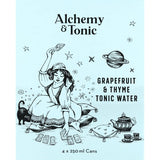 Alchemy & Tonic Tonic Water Grapefruit & Thym Cans 4 x 250mL