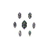 LPG Dice Elliptic Hollow Dice Set Oilslick
