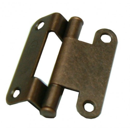 Stylish Florentine bronze butt hinge, semi-concealed for easy installation and enhanced door stability.