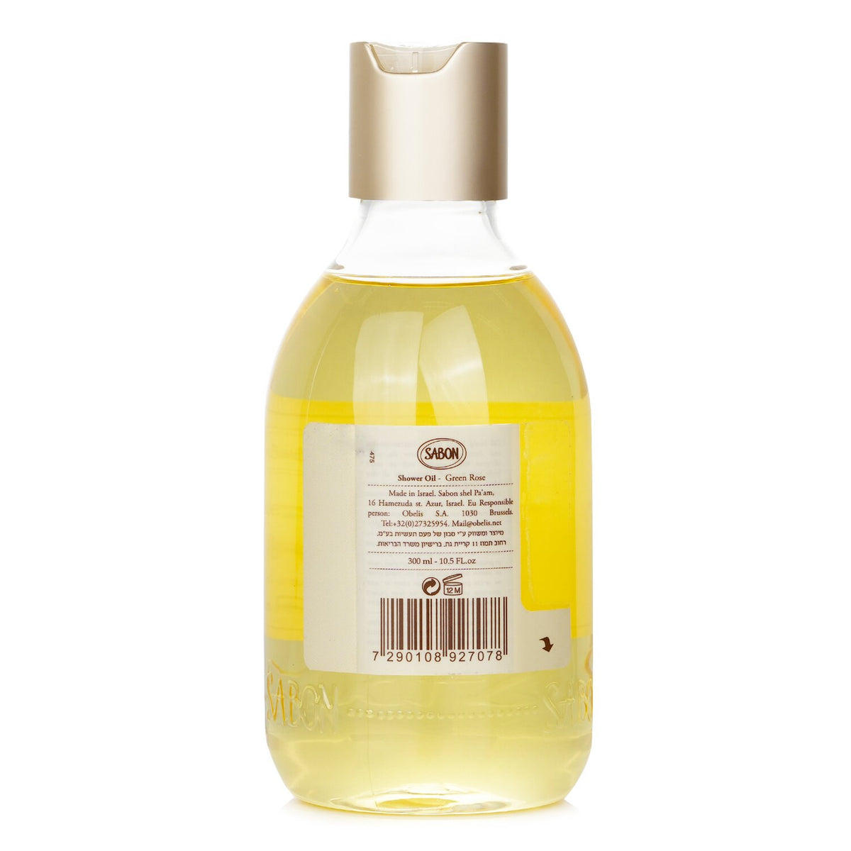 Sabon - Shower Oil - Green Rose (Plastic Bottle)  - 300ml/10.5oz