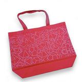 CHX 85104 "Too Many Dice" Large Gusseted Bottom Red Tote Bag