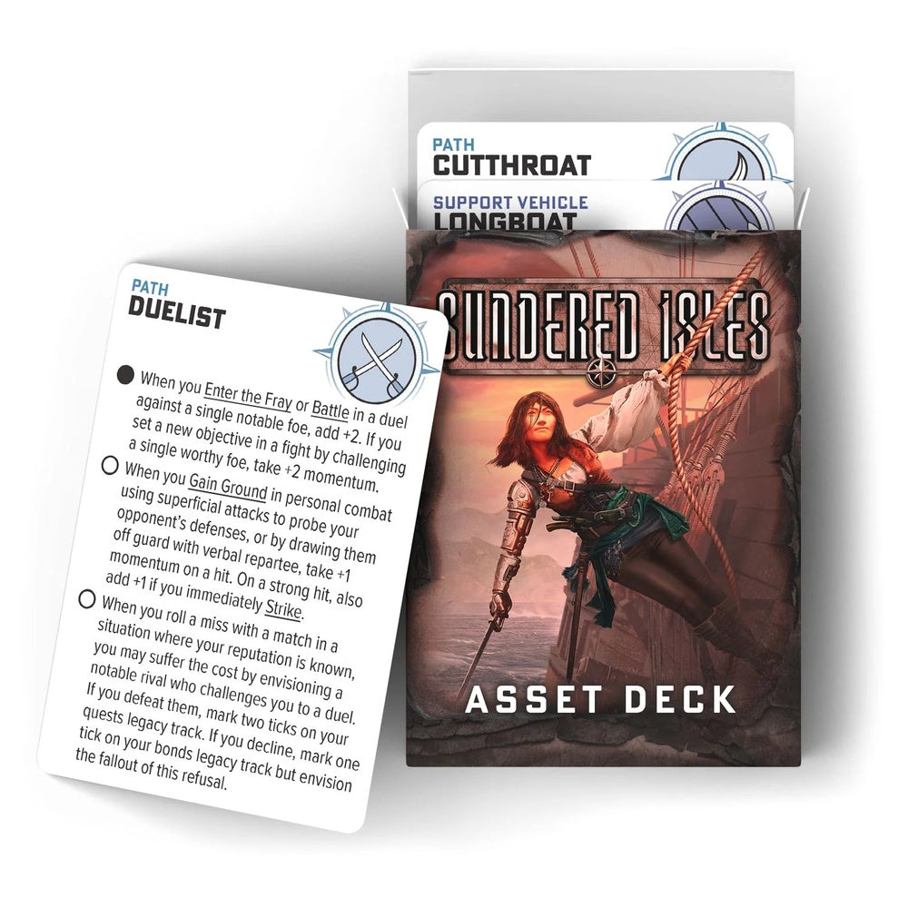 Ironsworn Starforged RPG - Sundered Isles - Asset Deck