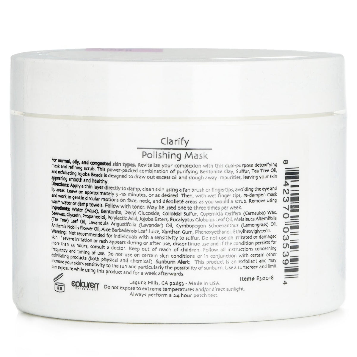 Epicuren - Clarify Polishing Mask - For Normal, Oily & Congested Skin Types (Sal