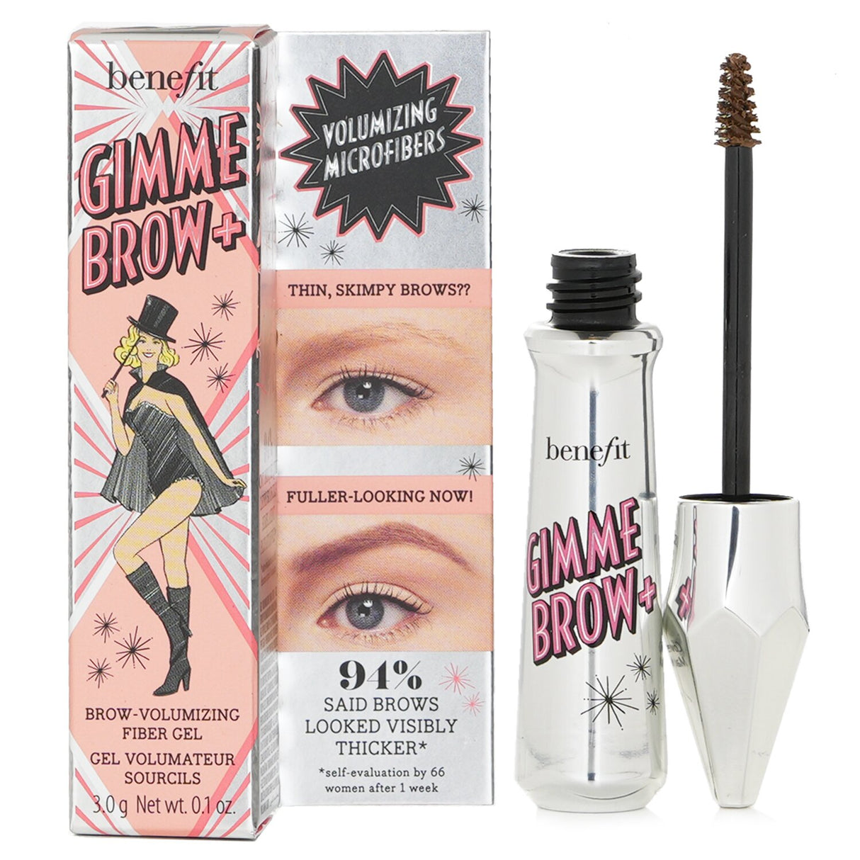 Benefit - Gimme Brow+ Volumizing Fiber Gel - #2 Warm Golden Blonde  - 3g/0.1oz