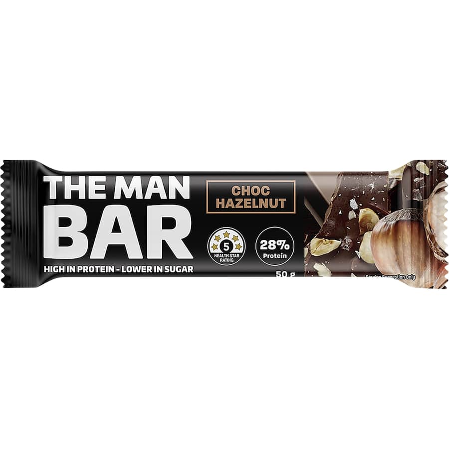 The Man Bar Protein Bar Choc Hazelnut 50g