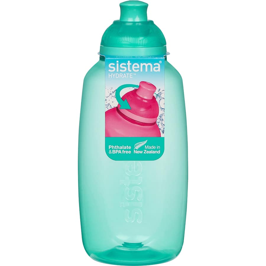 Sistema Hydrate Drink Bottle Twist N Sip 380ml Assorted