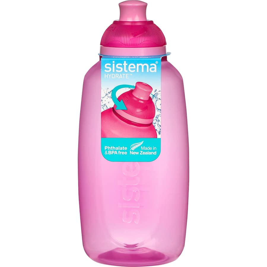 Sistema Hydrate Drink Bottle Twist N Sip 380ml Assorted